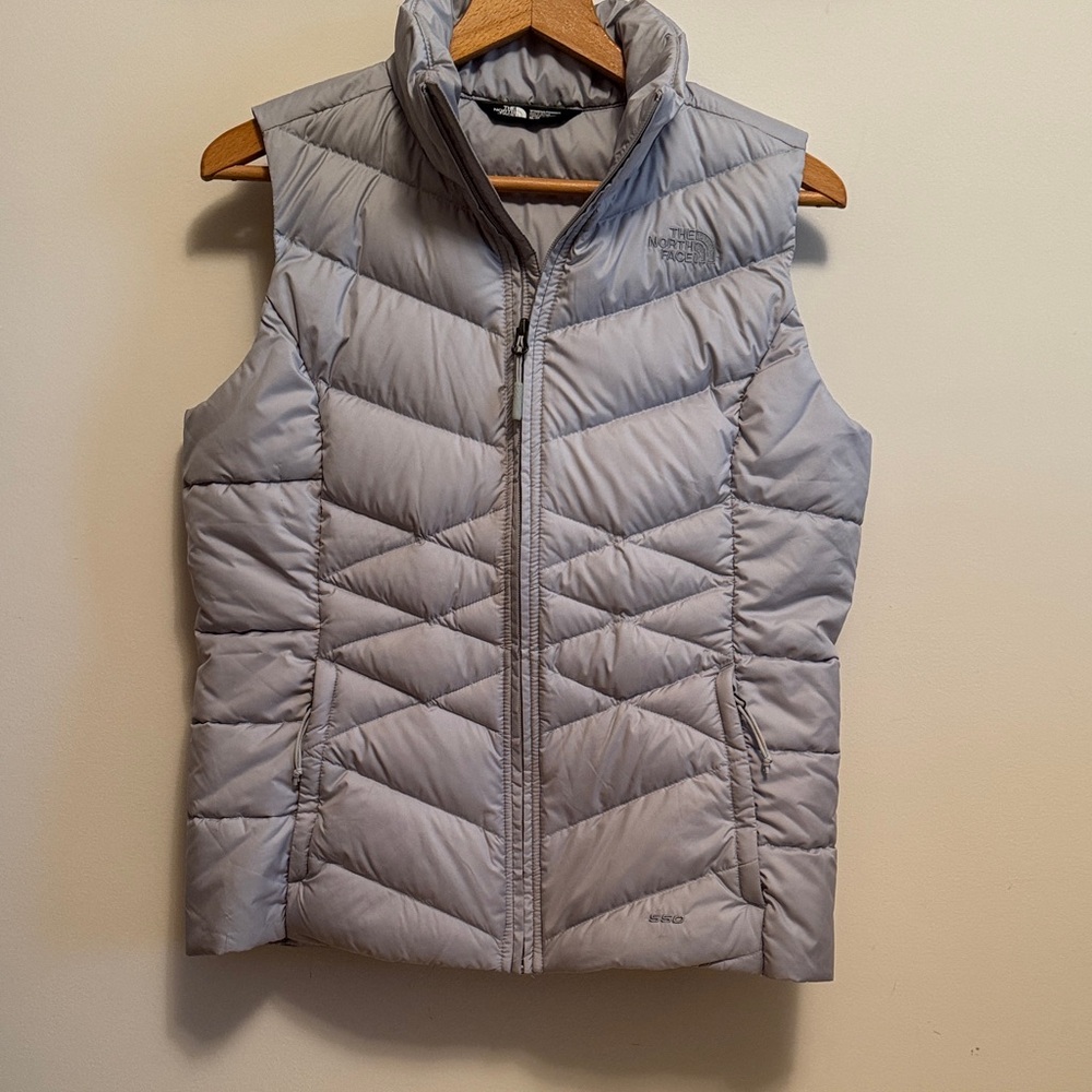 The North Face Women's Light Gray Quilted Vest